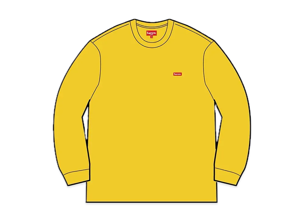 Supreme Small Box L/S Tee "Yellow"(22SS)