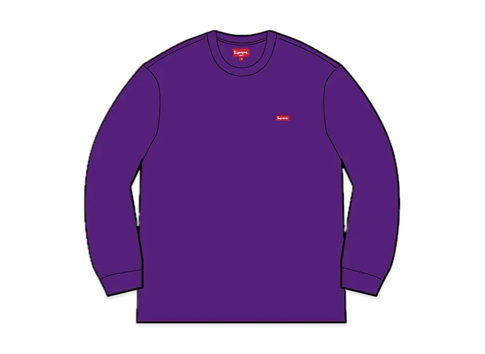 Supreme Small Box L/S Tee "Purple"(22SS)