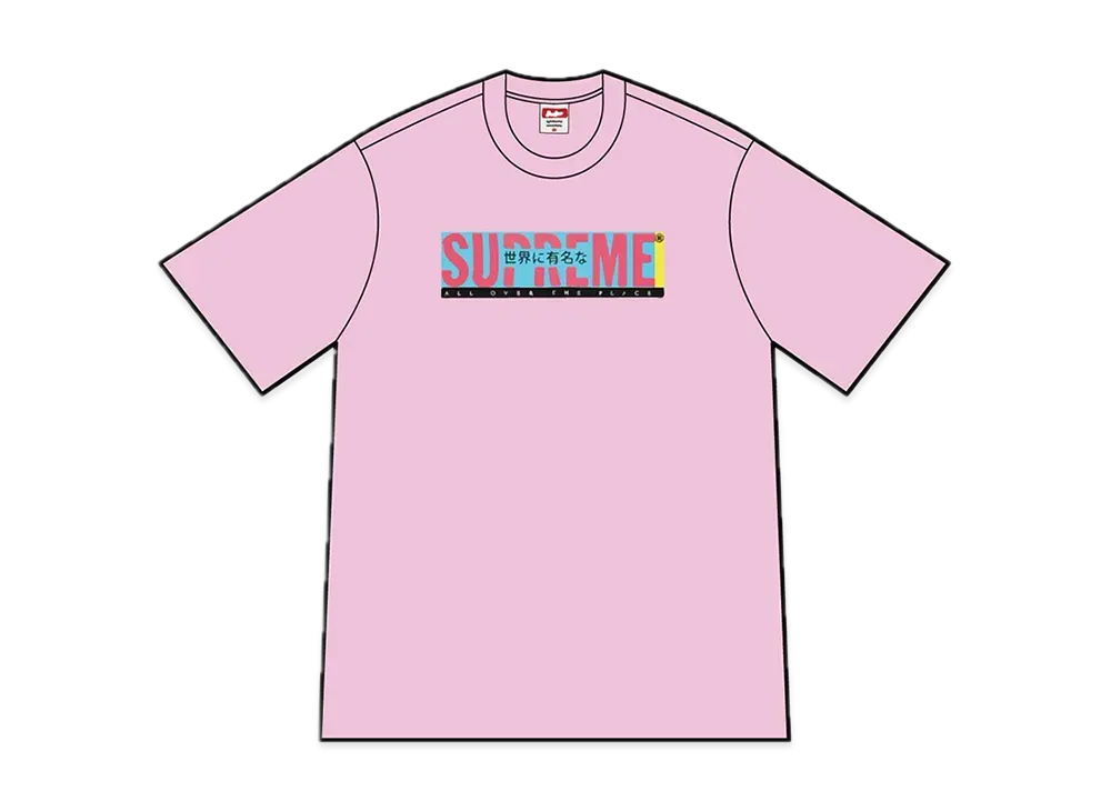 Supreme All Over Tee "Light Pink
"