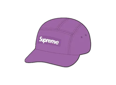 Supreme Washed Chino Twill Camp Cap "Light Purple"(22SS)