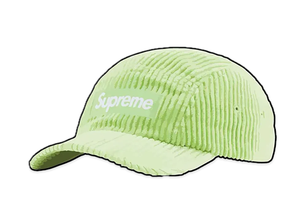 Supreme Corduroy Camp Cap "Pale Mint"