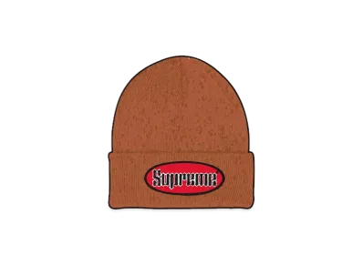 Supreme Oval Patch Beanie "Rust"
