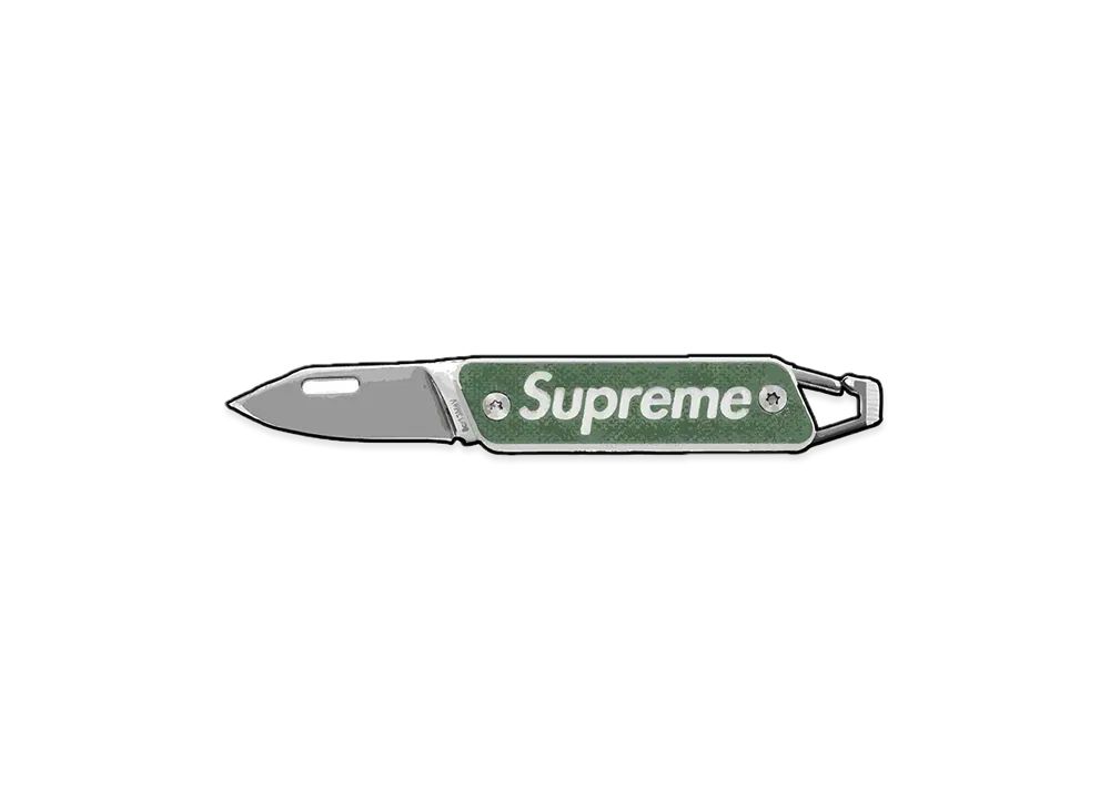 Supreme x TRUE Modern Keychain Knife "Olive"