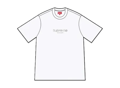 Supreme Beaded Logo S/S Top "White"