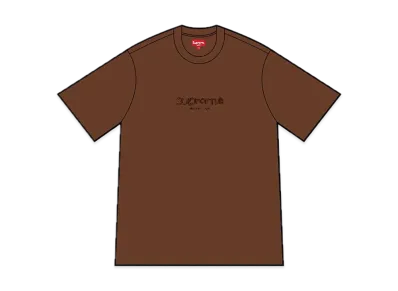 Supreme Beaded Logo S/S Top "Brown"