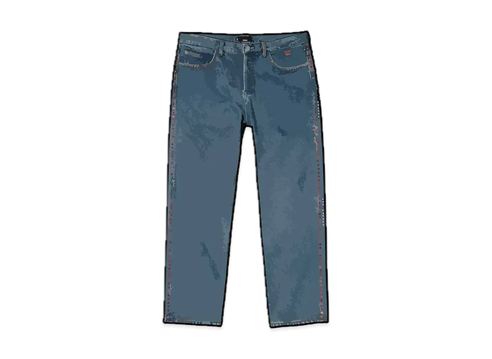 Supreme / B.B.Simon Studded Regular Jean "Blue"