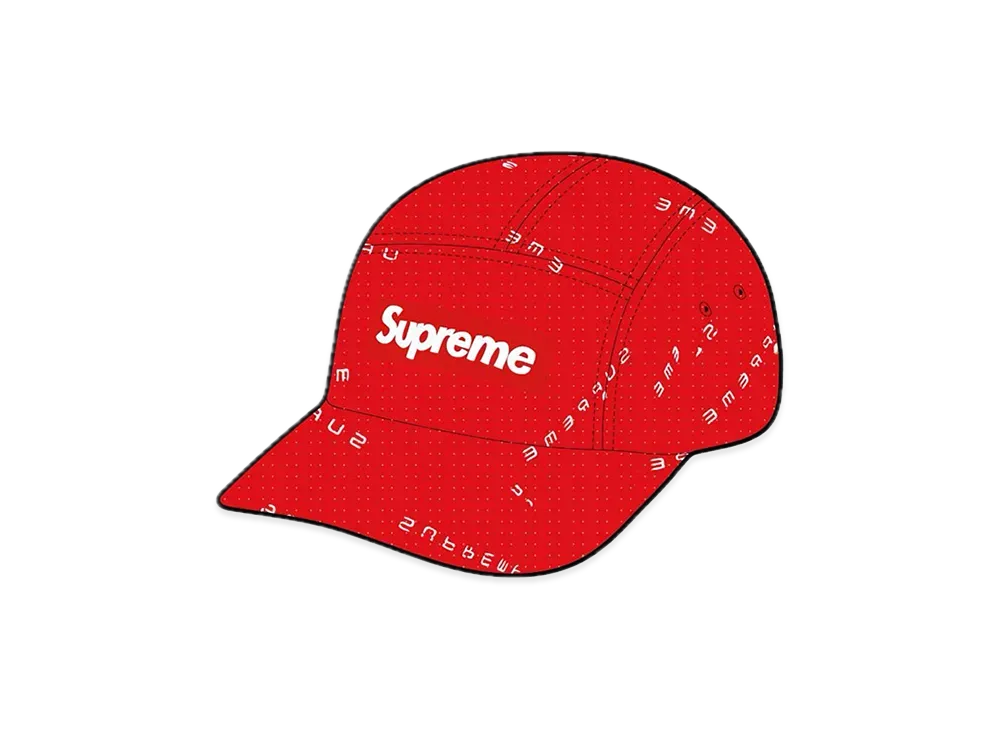 Supreme Stitch Jacquard Camp Cap "Red"