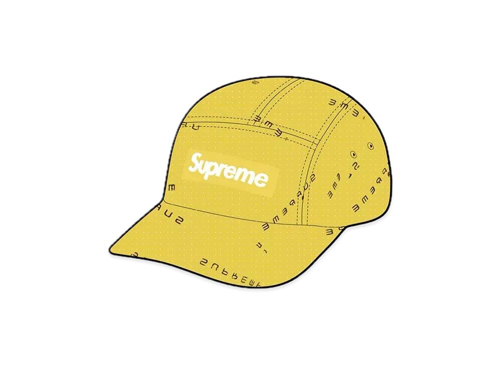 Supreme Stitch Jacquard Camp Cap "Lemon"