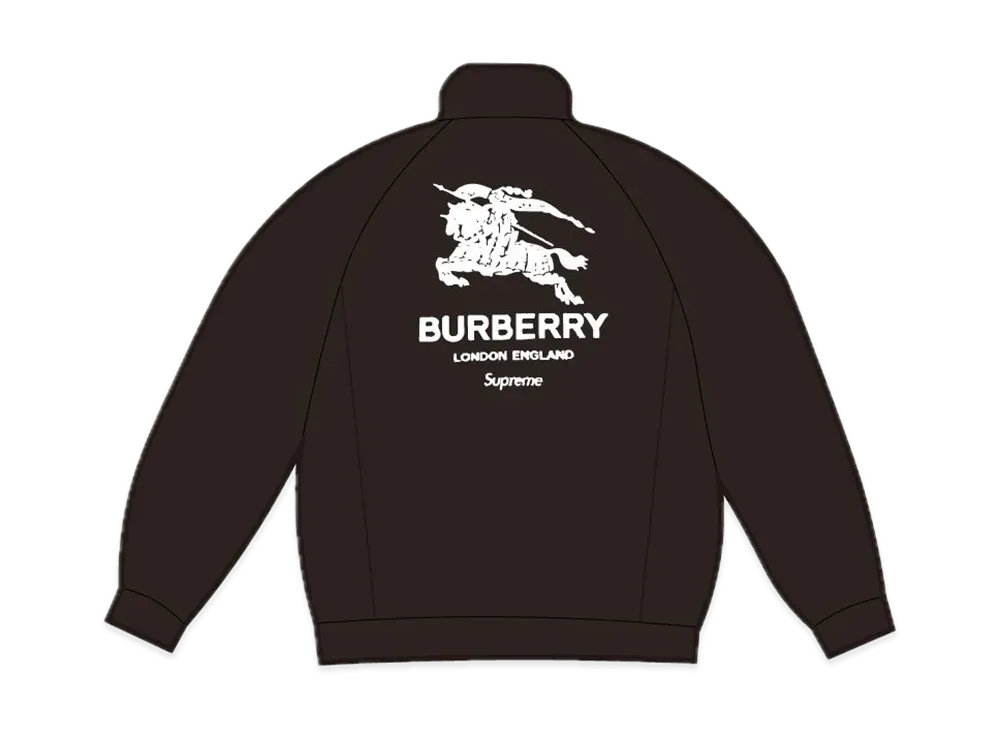 Supreme / Burberry Leather Track Jacket "Black"