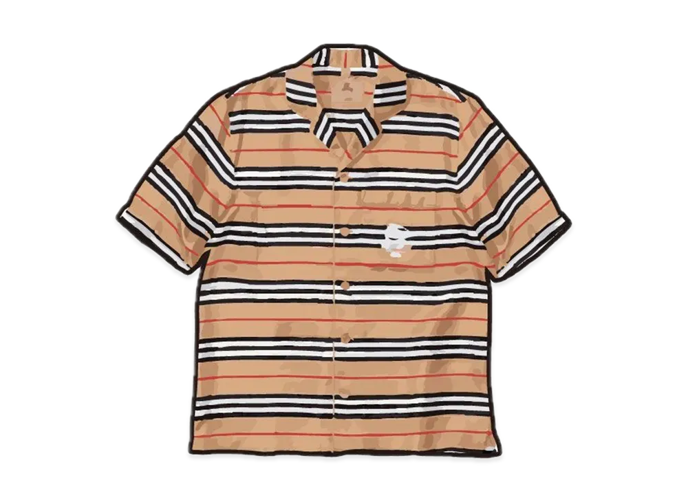 Supreme / Burberry Silk S/S Pajama Shirt "Beige"