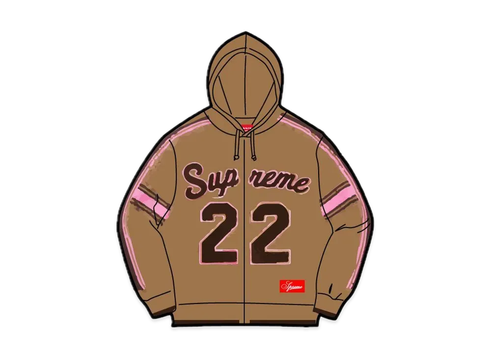 supreme Sport Zip Up Hooded Sweater ブラウン 販売 Supreme Sport
