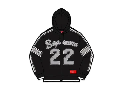 Supreme Sport Zip Up Hooded Sweater "Black"