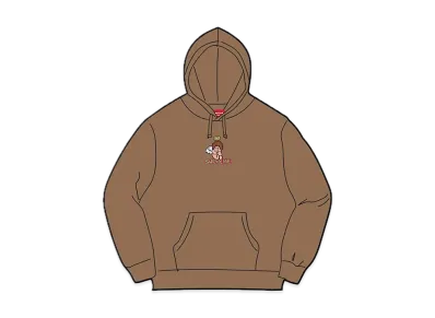 Supreme Angel Hooded Sweatshirt "Olive Brown"