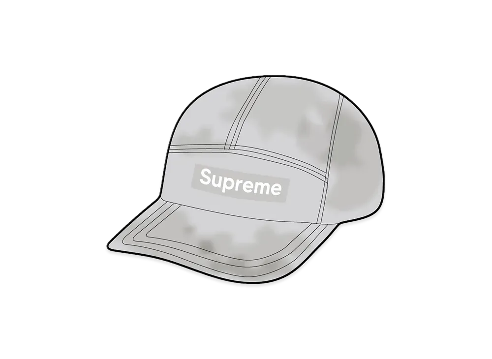 Supreme Crushed Velvet Camp Cap "Grey"