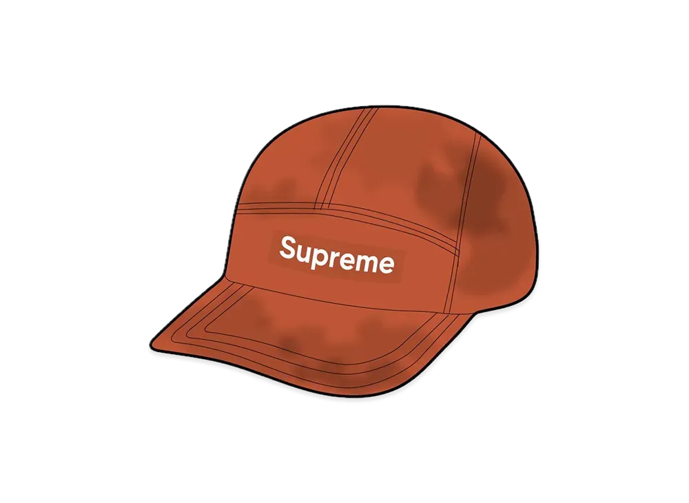 Supreme Crushed Velvet Camp Cap "Rust"