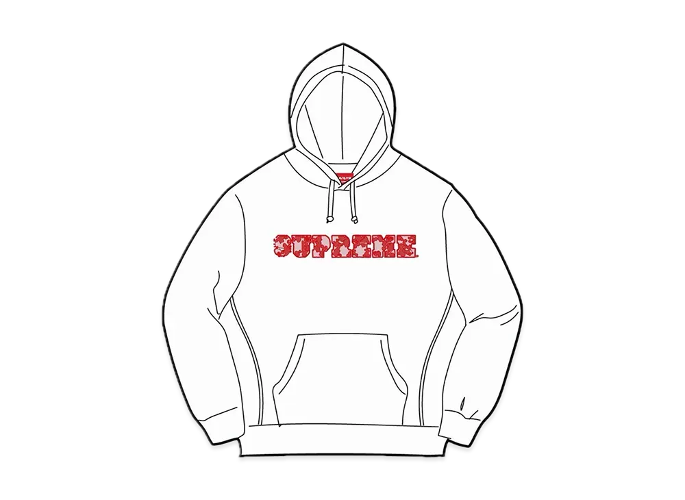 Supreme Lace Hooded Sweatshirt "White"