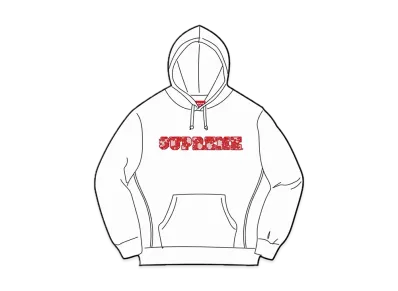 Supreme Lace Hooded Sweatshirt "White"