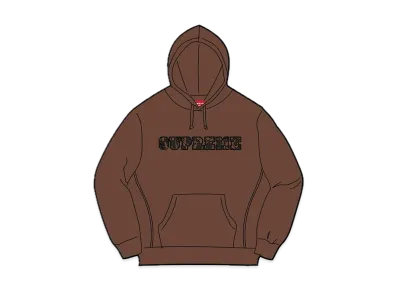 Supreme Lace Hooded Sweatshirt "Dark Brown"