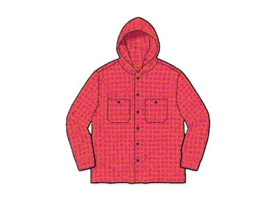 Supreme Mini Plaid Hooded Shirt "Pink"