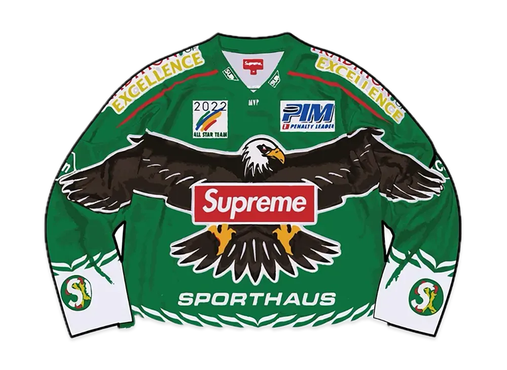 Supreme Eagle Moto Jersey "Green"