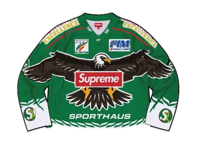 Supreme Eagle Moto Jersey "Green"