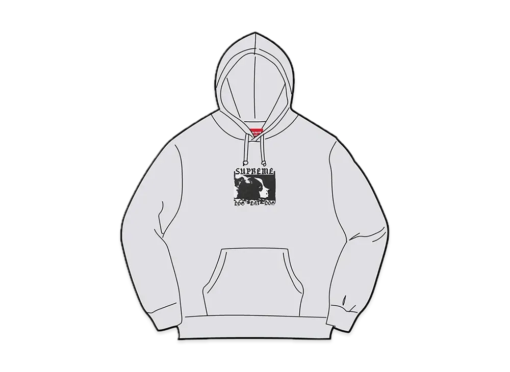Supreme Dog Eat Dog Hooded Sweatshirt "Ash Grey"