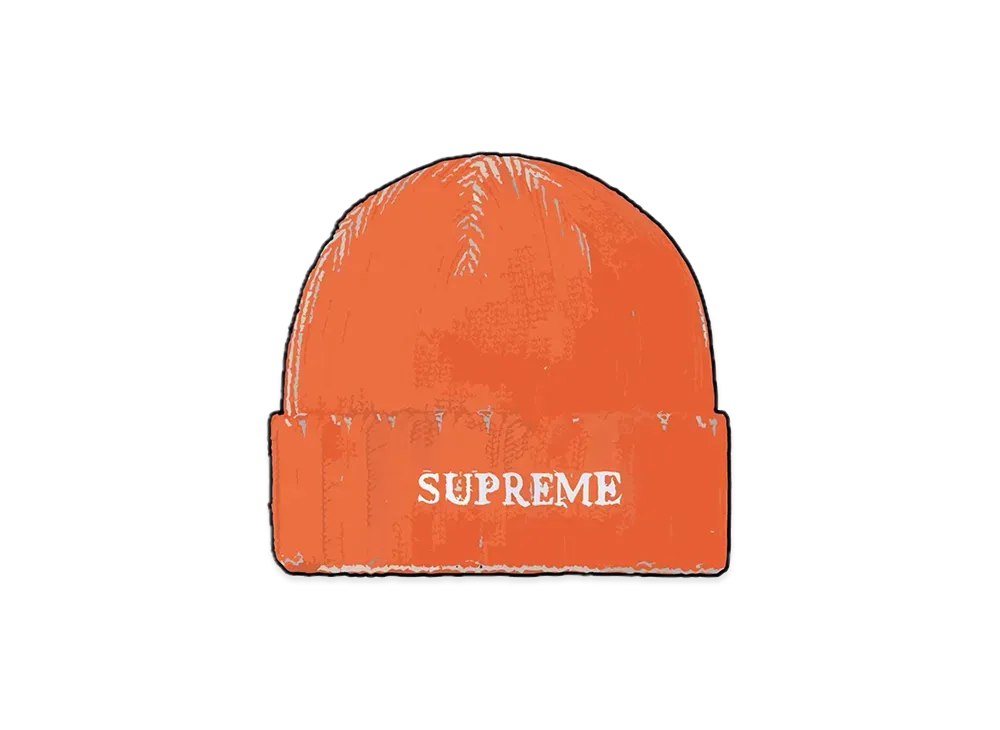 Supreme Overprint Beanie "Orange"