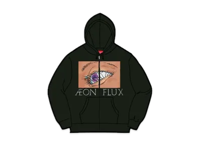 Supreme Aeon Flux Zip Up Hooded Sweatshirt "Black"