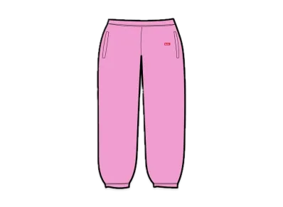Supreme Small Box Sweatpant "Bright Pink"(22SS)