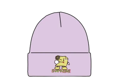 Supreme Sticky Note Beanie "Lavender"