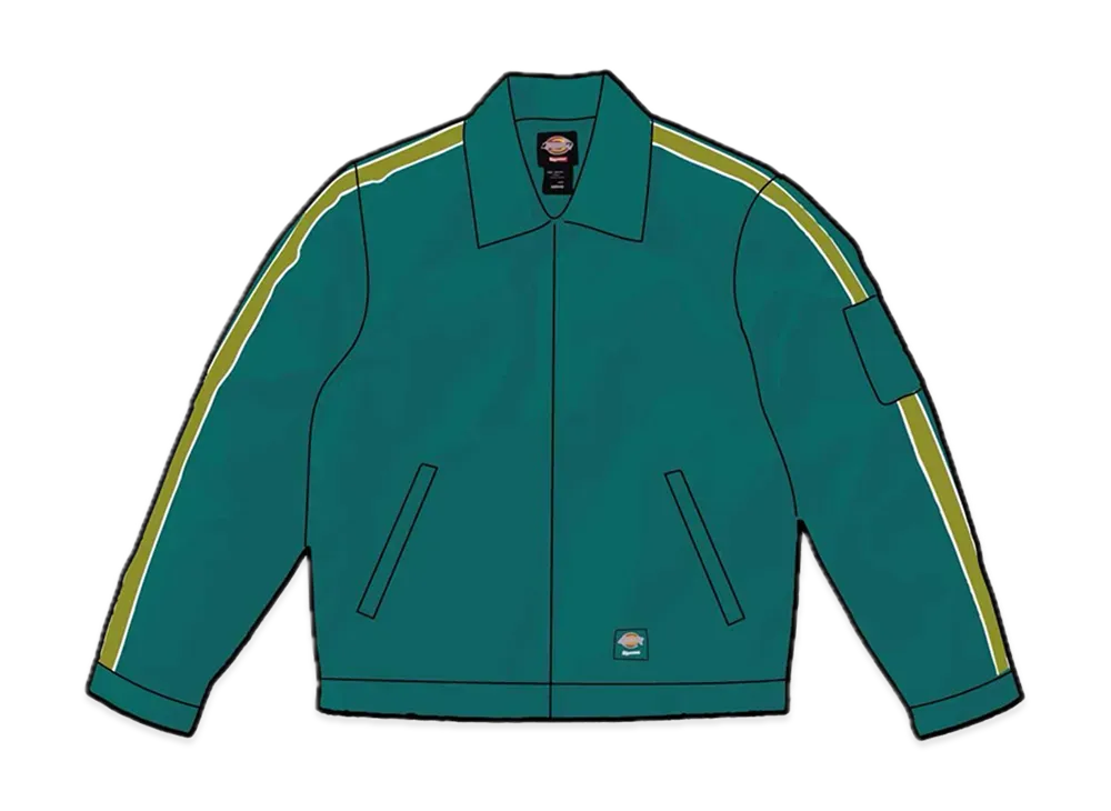 Supreme x Dickies Stripe Eisenhower Jacket "Teal"