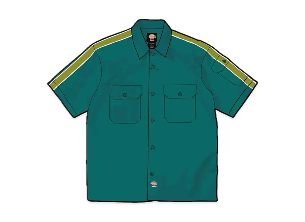 Supreme x Dickies Stripe S/S Work Shirt "Teal"