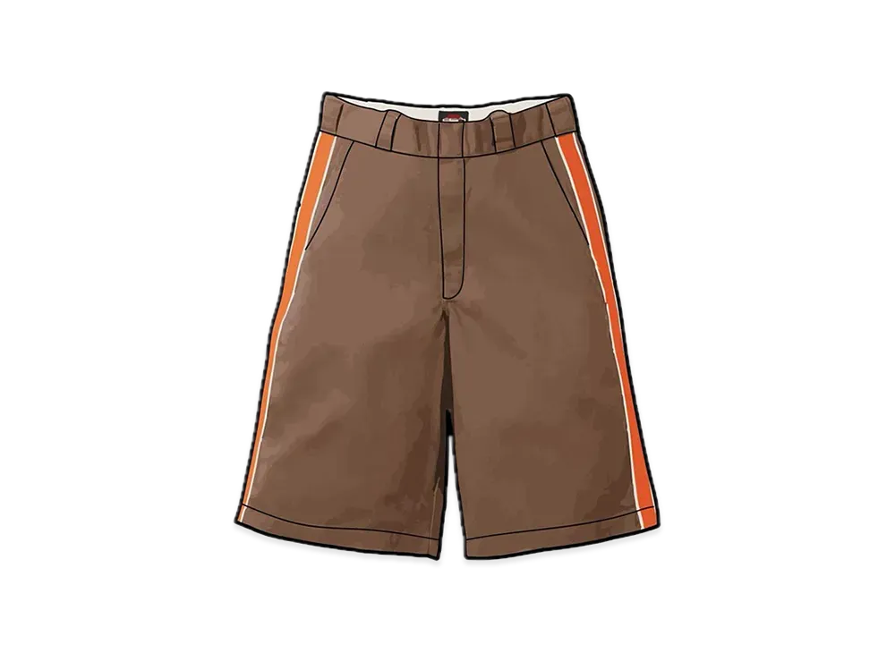 Supreme x Dickies Stripe 13 Loose Fit Work Short "Brown"