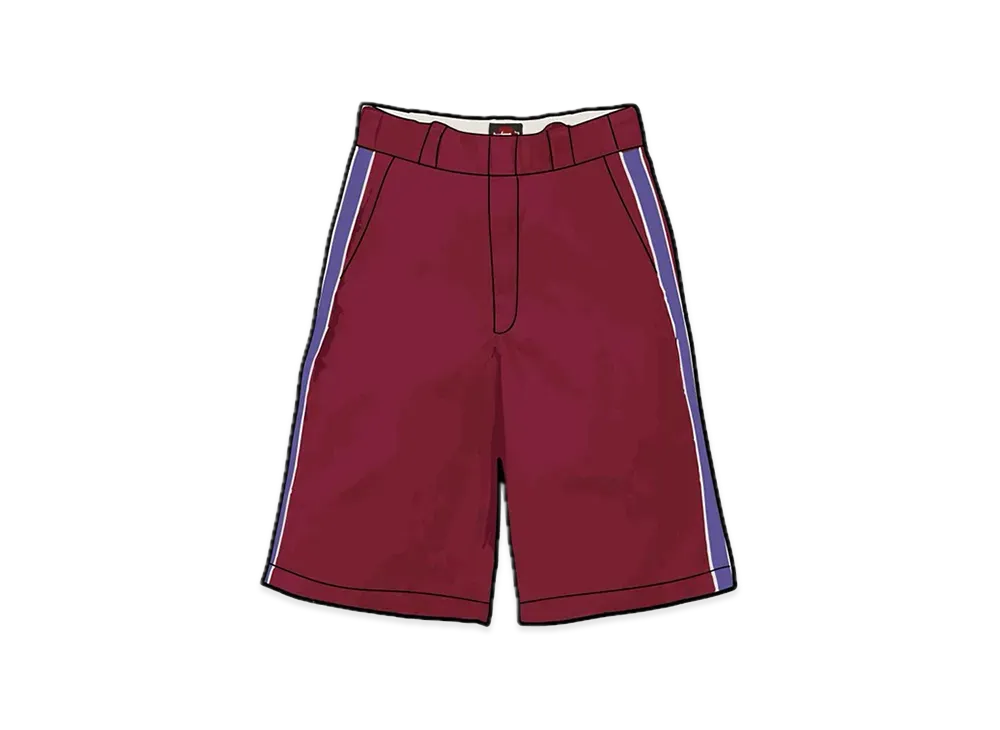 Supreme x Dickies 13 Loose Fit Work Short "Maroon"