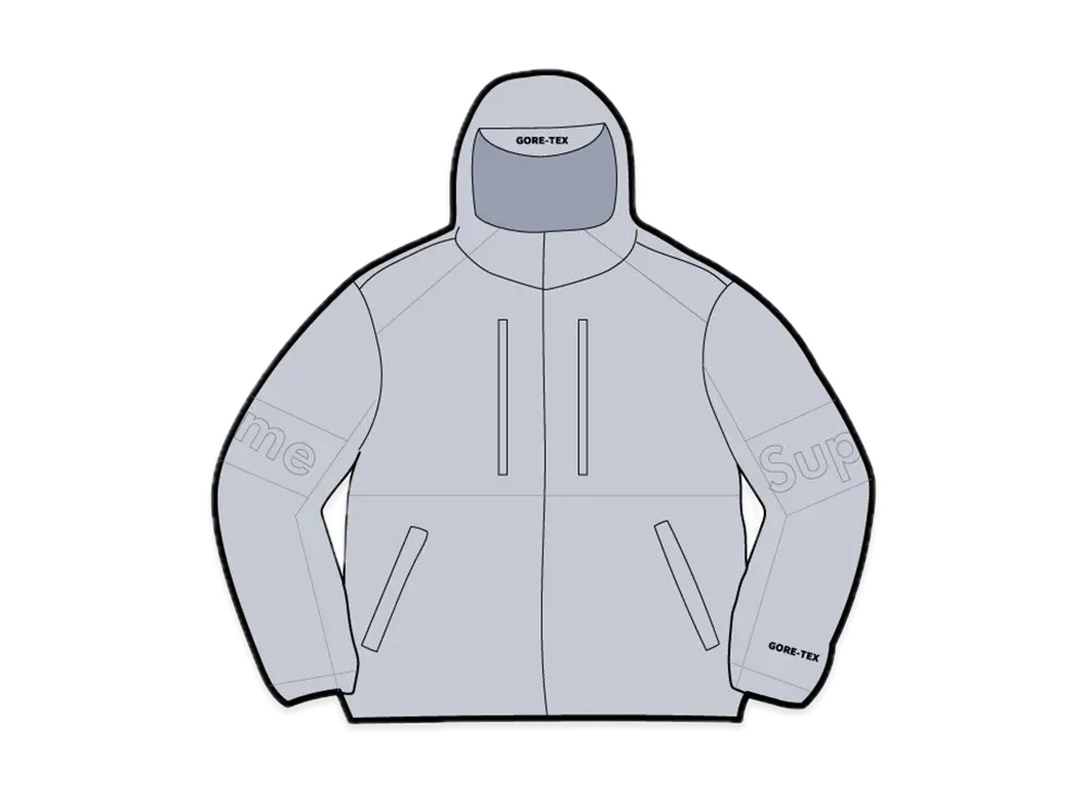 Supreme GORE-TEX Leather Jacket "Light Grey"