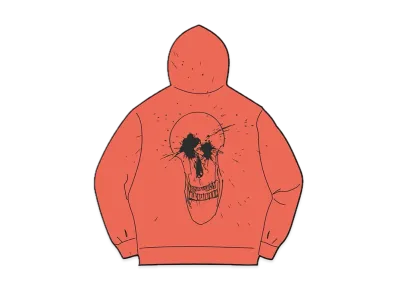 Supreme Ralph Steadman Skull Hooded Sweatshirt "Apricot"