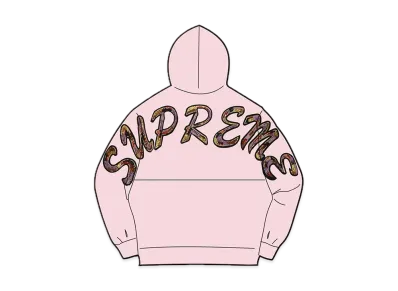 Supreme Beaded Hooded Sweatshirt "Light Pink"