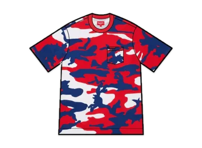 Supreme S/S Pocket Tee "Red Camo"(22SS)