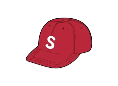 Supreme Raffia S Logo 6-Panel "Red"
