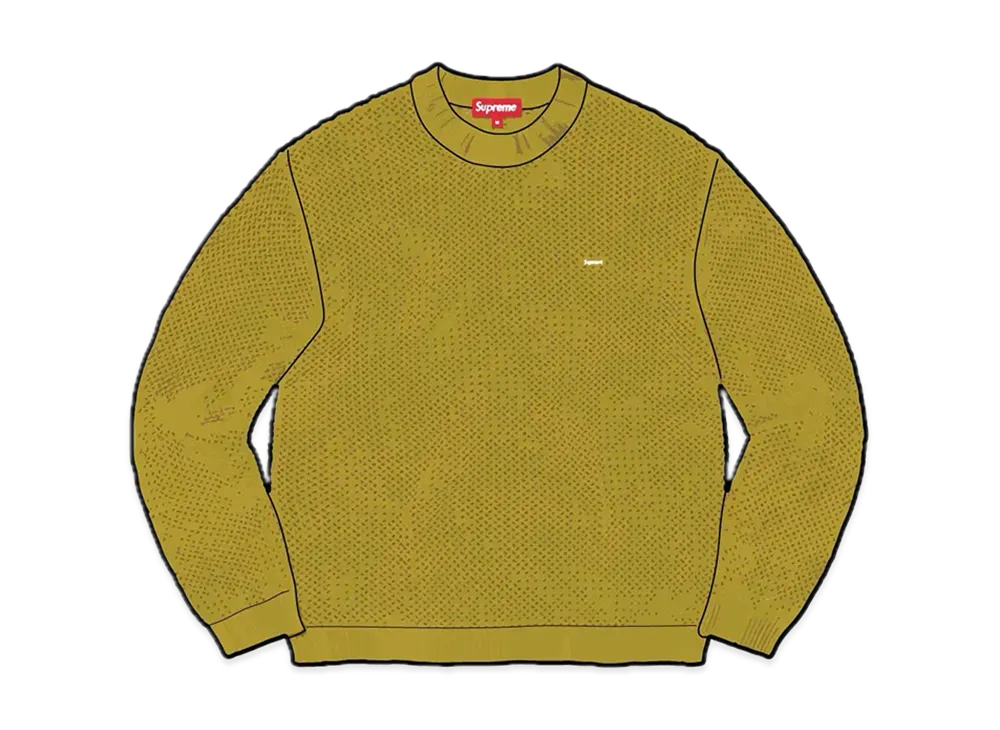 Supreme Open Knit Small Box Sweater "Acid Green"