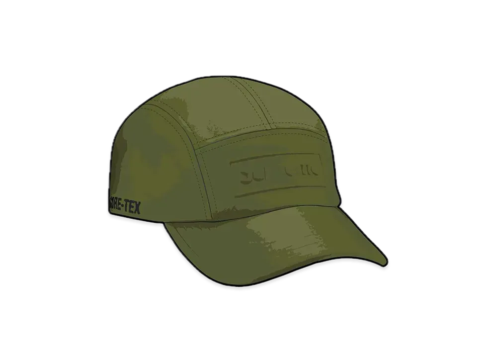 Supreme GORE-TEX Leather Camp Cap "Olive"