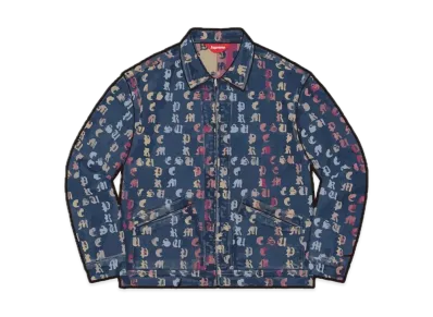 Supreme Gradient Jacquard Denim Work Jacket "Blue"