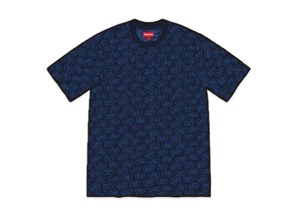 Supreme Word Bubble Jacquard S/S Top "Black"