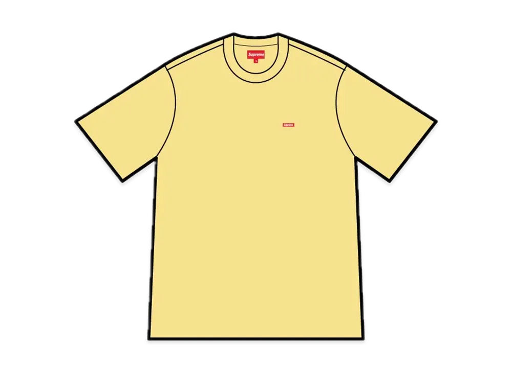 Supreme Small Box Tee "Pale Yellow"(Made in Vietnam)(22SS)