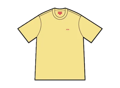 Supreme Small Box Tee "Pale Yellow"(Made in Vietnam)(22SS)