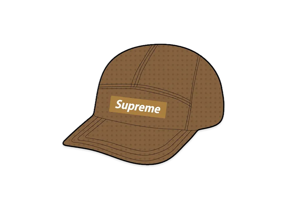 Supreme Perforated Camp Cap "Olive Brown"