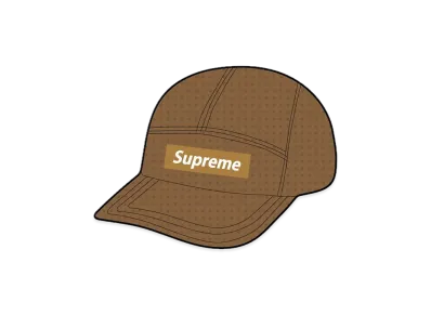 Supreme Perforated Camp Cap "Olive Brown"