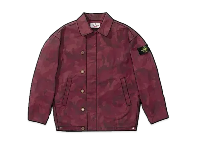 Supreme / Stone Island Reactive Ice Camo Ripstop Jacket "Red"