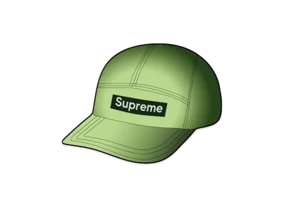 Supreme Reflective Mesh Camp Cap "Green"
