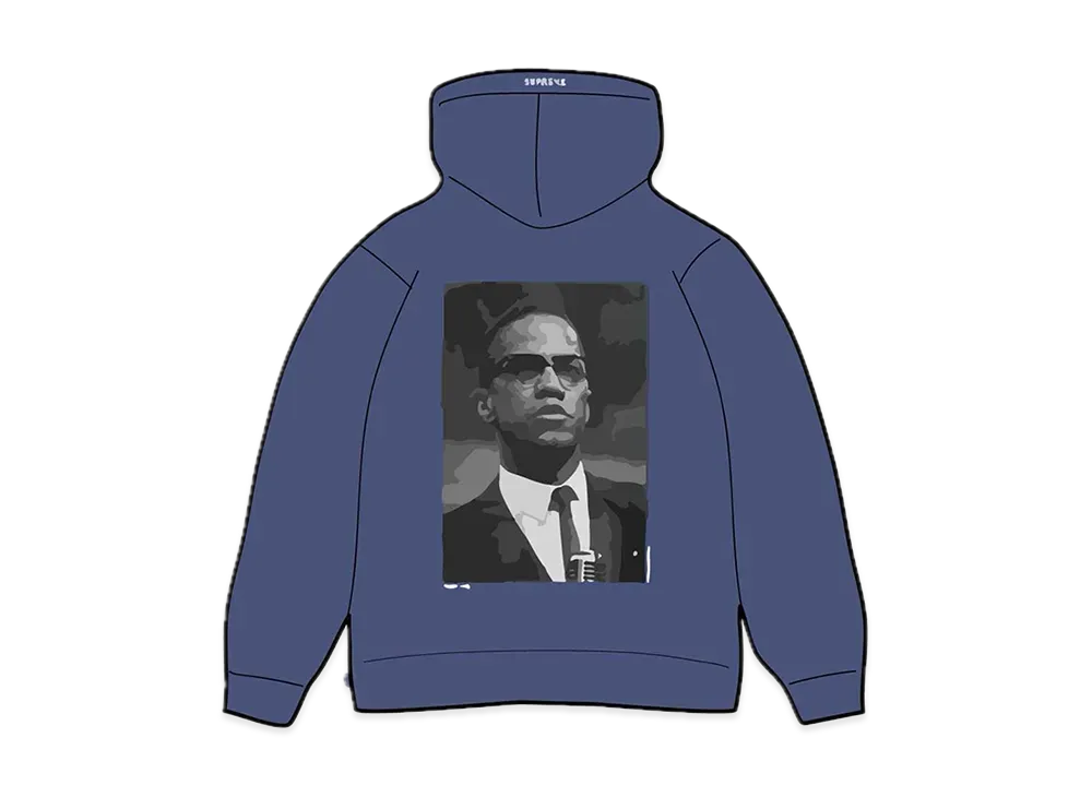 Supreme Malcolm Hooded Sweatshirt "Washed Navy"